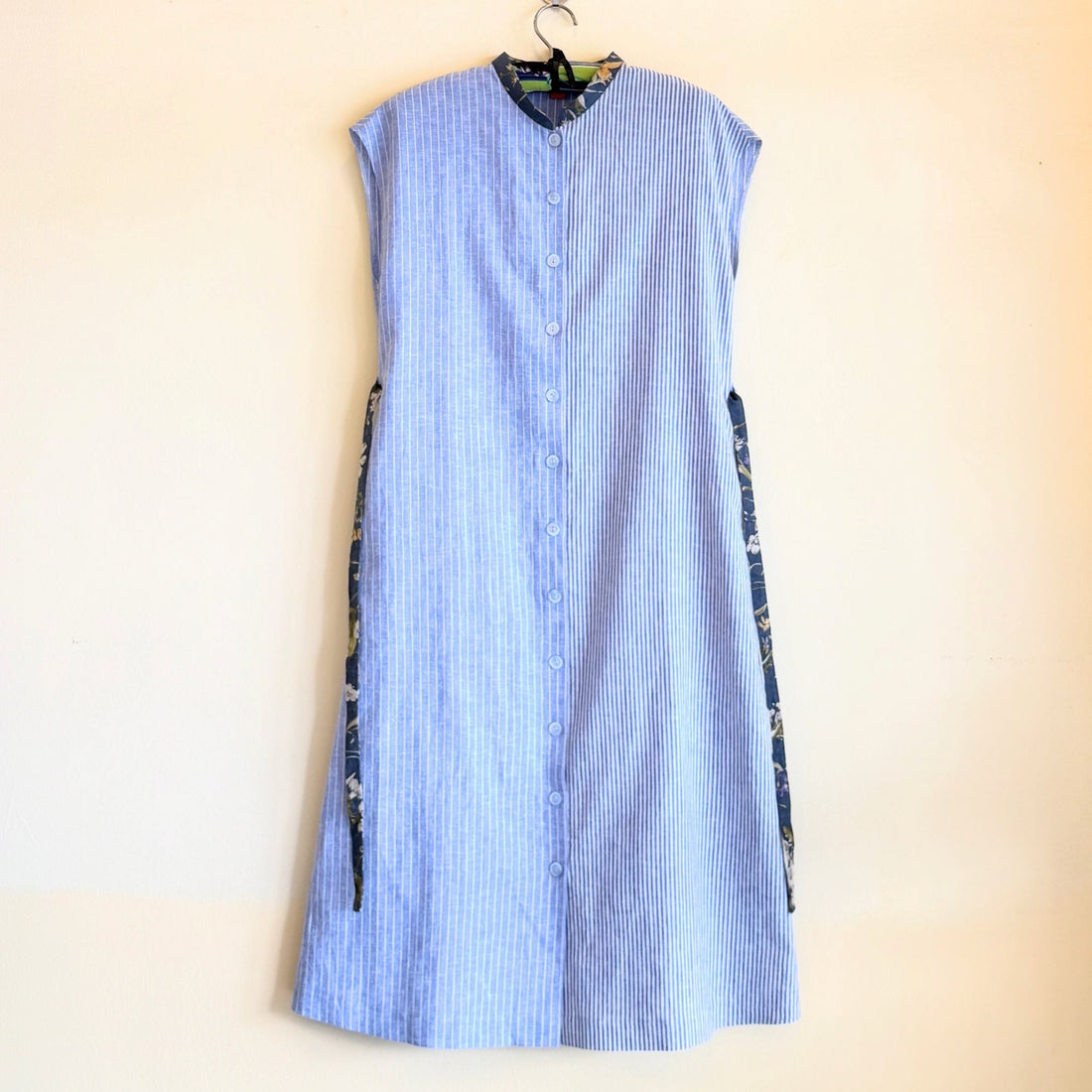 リネンワンピース：Cotton linen dress