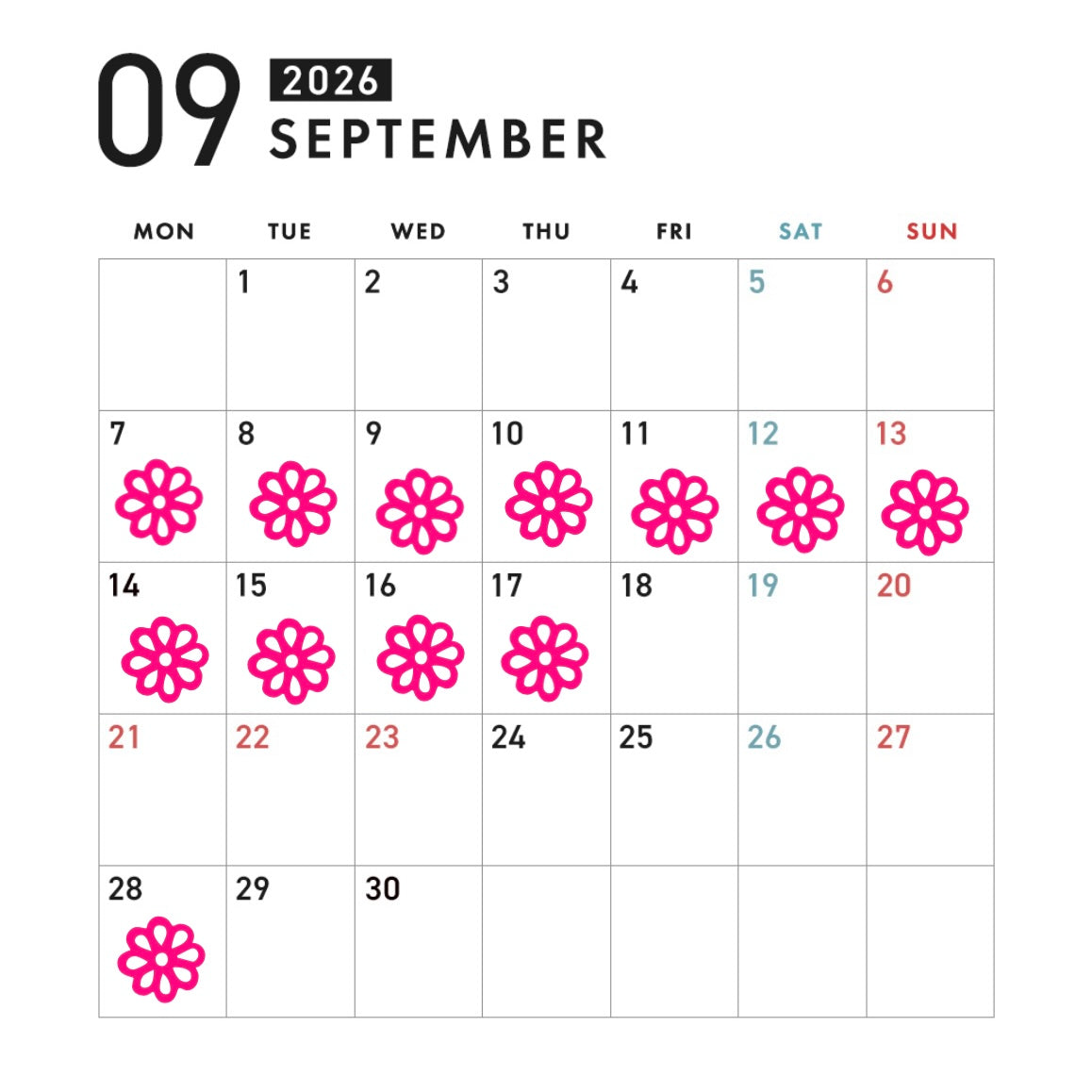 ９月のホーチミン店舗の休みは・・　と9月2日。