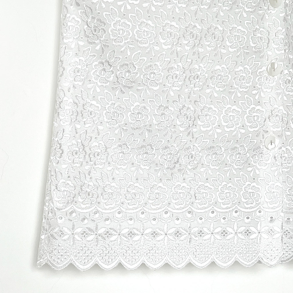 【B-13】レースホワイトブラウス