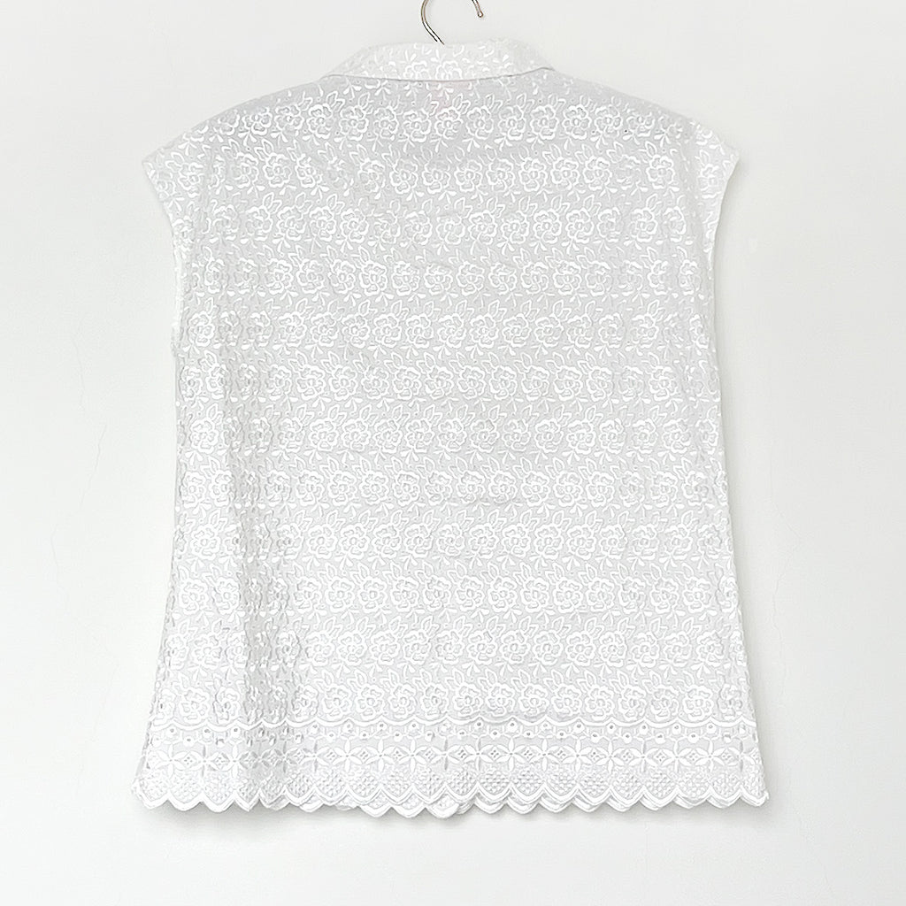 【B-13】レースホワイトブラウス