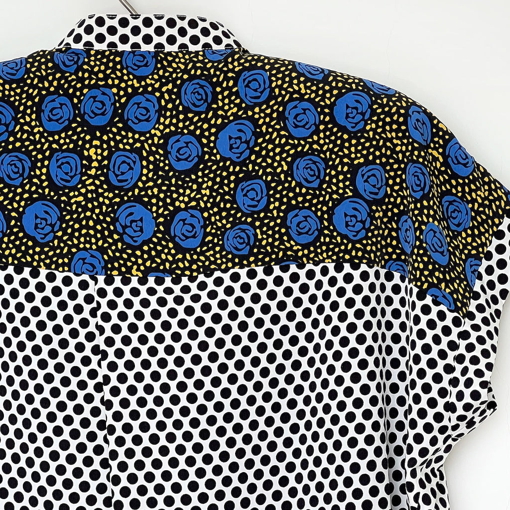 【B-21】ドット×ドットブラウス