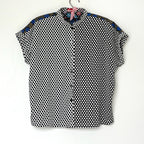 【B-21】ドット×ドットブラウス