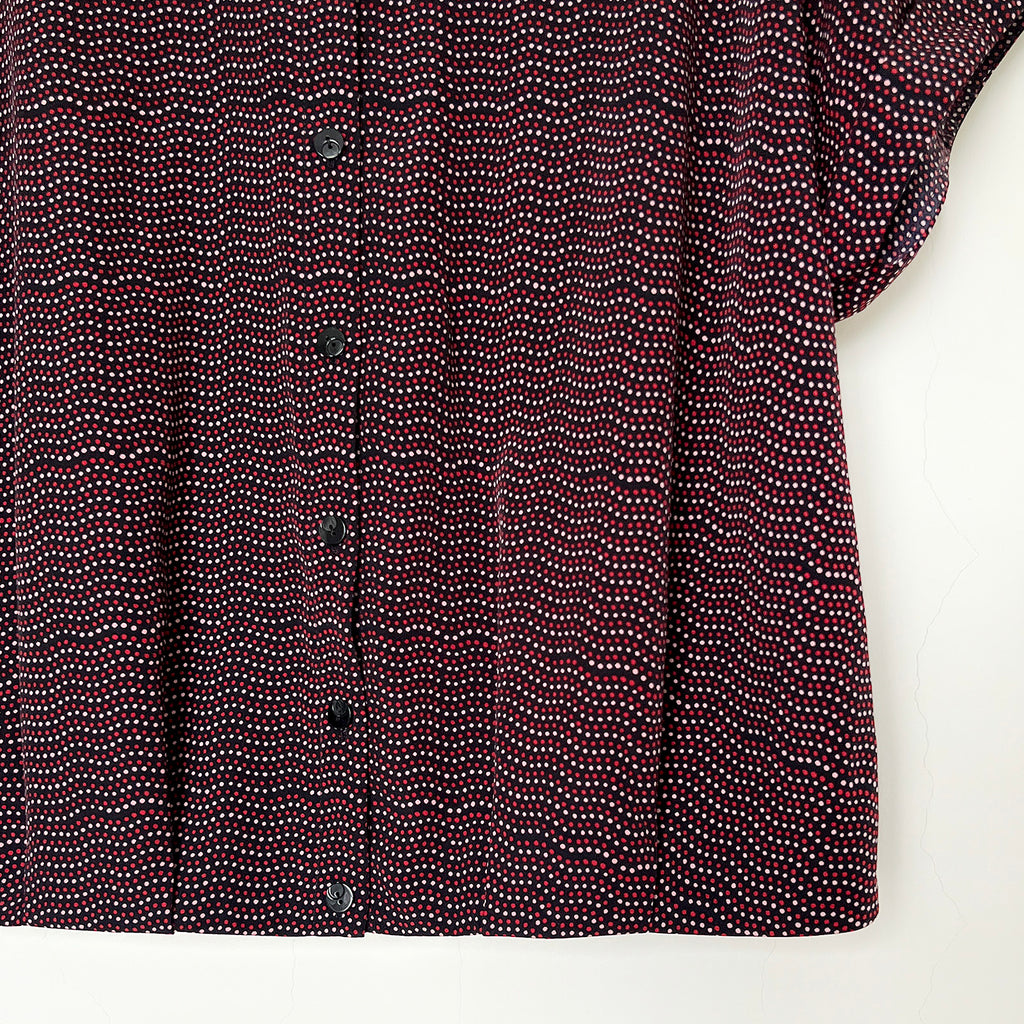 【B-3】ドット赤のブラウス