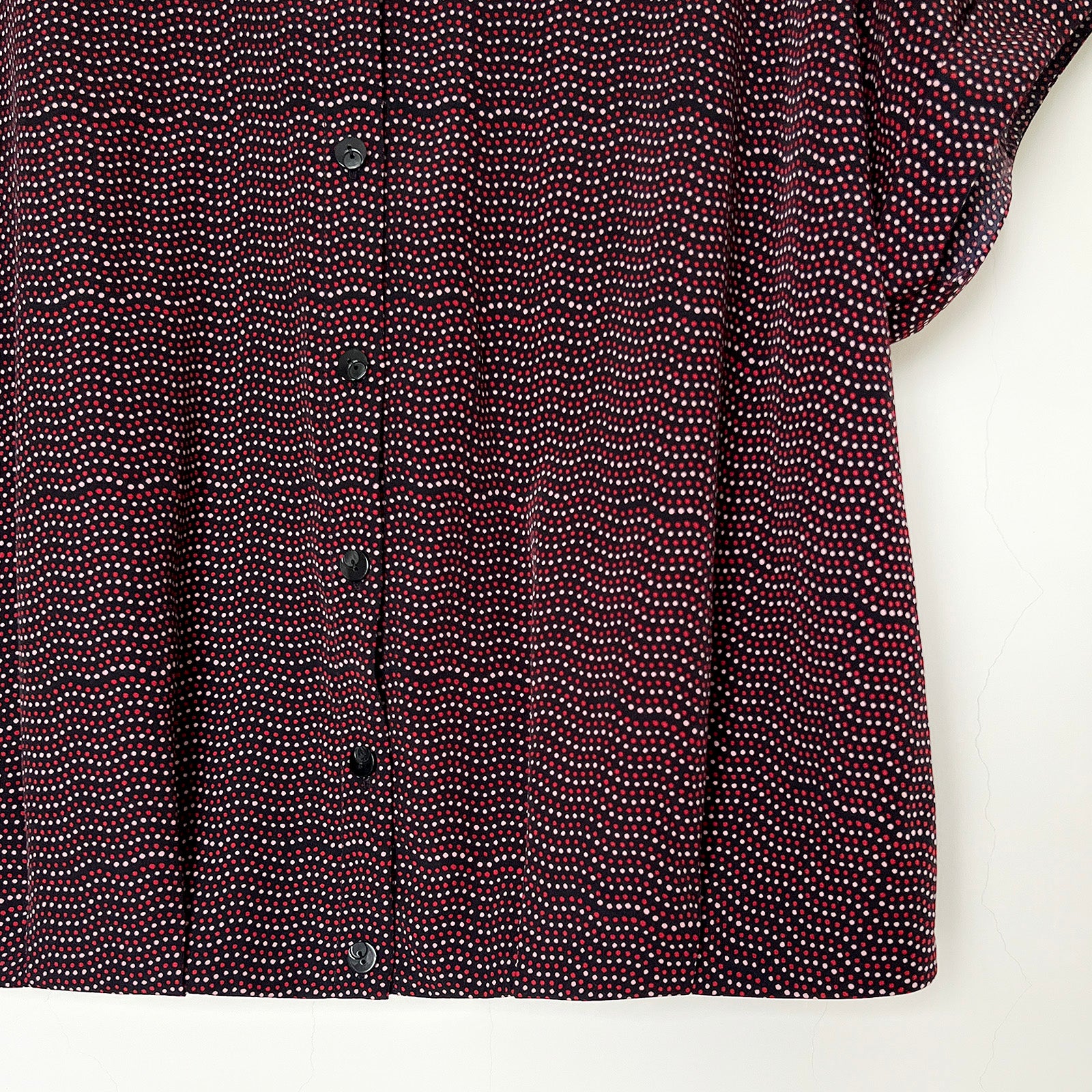 【B-3】ドット赤のブラウス