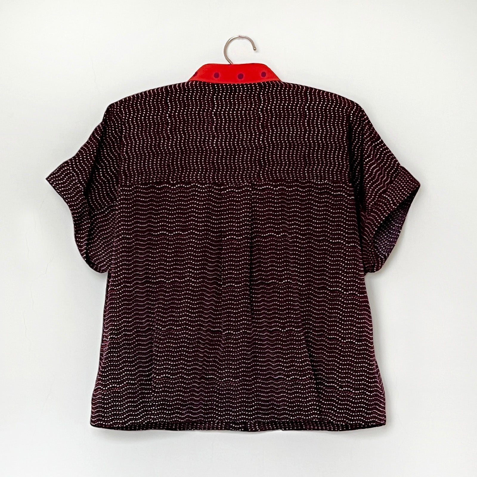 【B-3】ドット赤のブラウス