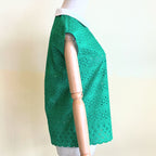 【B-13-G】グリーンレースコットン