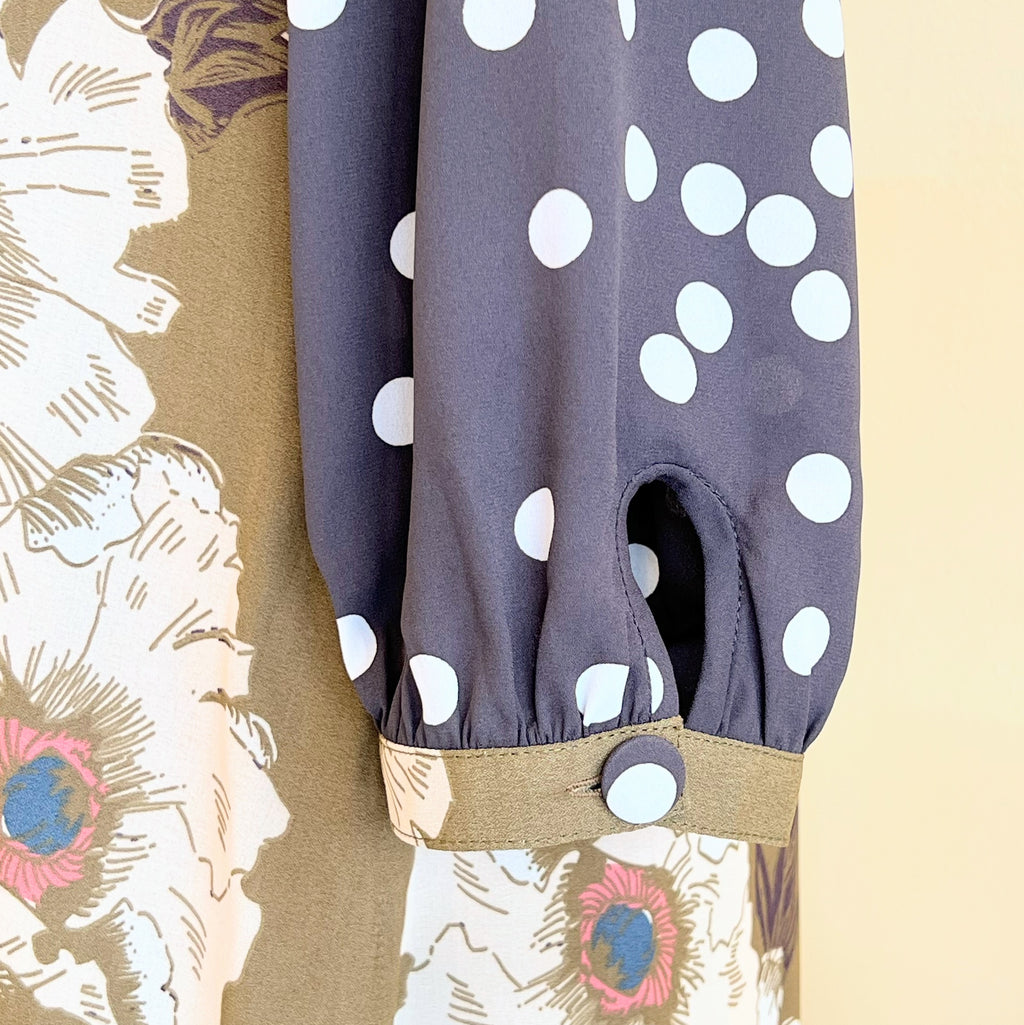 【OP-18-R】花柄×ドット