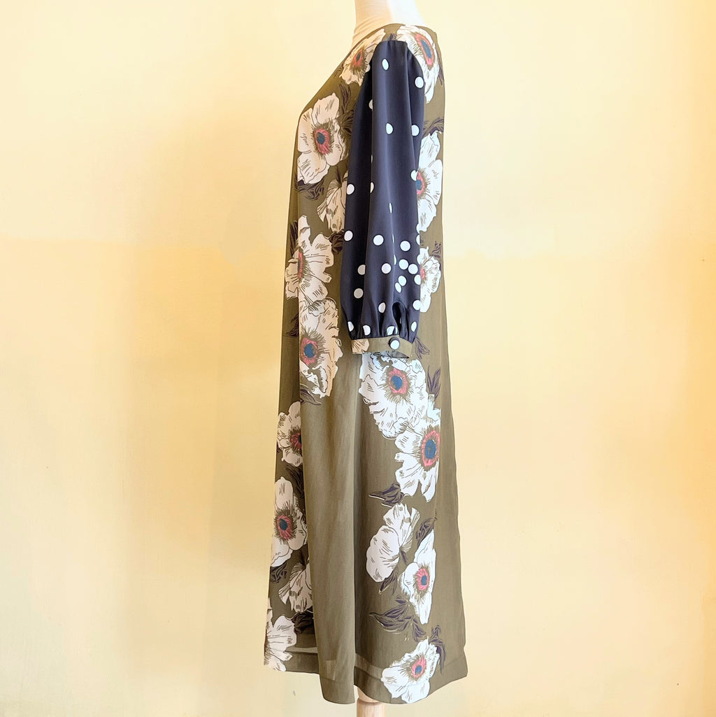 【OP-18-R】花柄×ドット