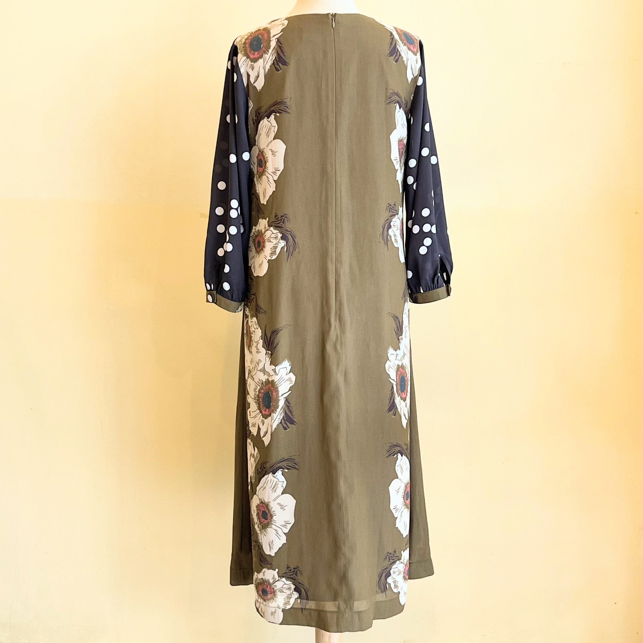 【OP-18-R】花柄×ドット