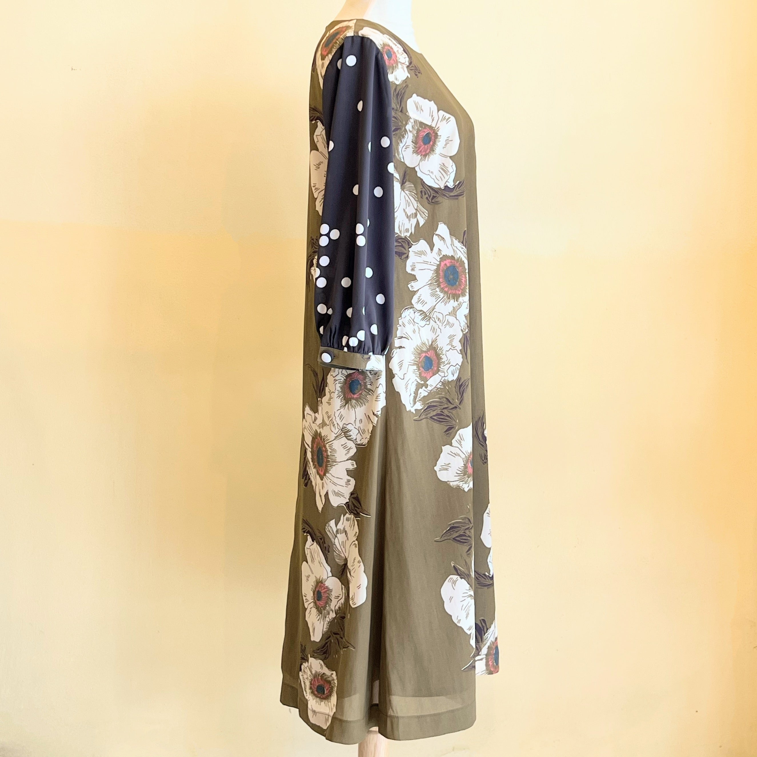 【OP-18-R】花柄×ドット