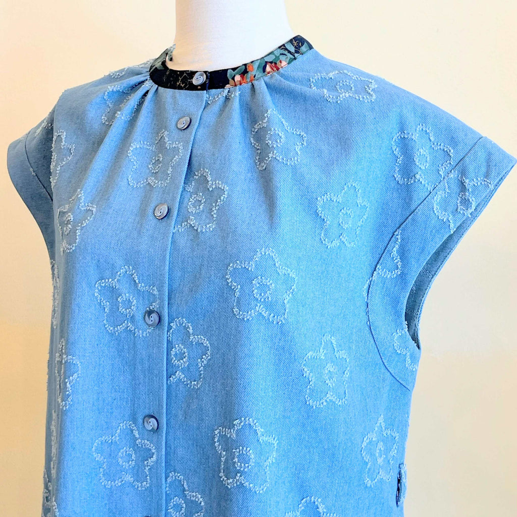 【OP-16-J】花柄デニム