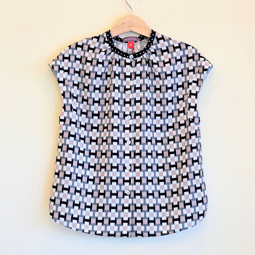 【B-4-BE】幾何学ベージュ