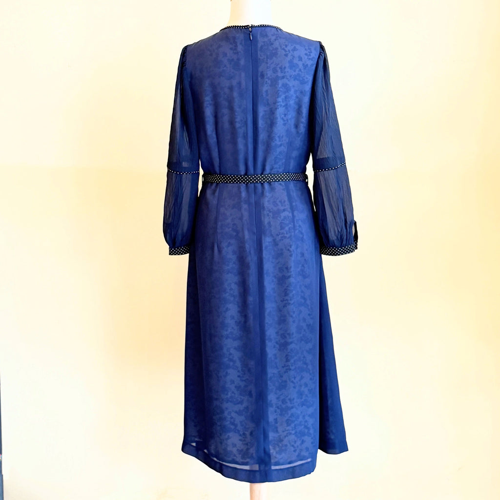 【OP-29-N】ネイビーシフォン