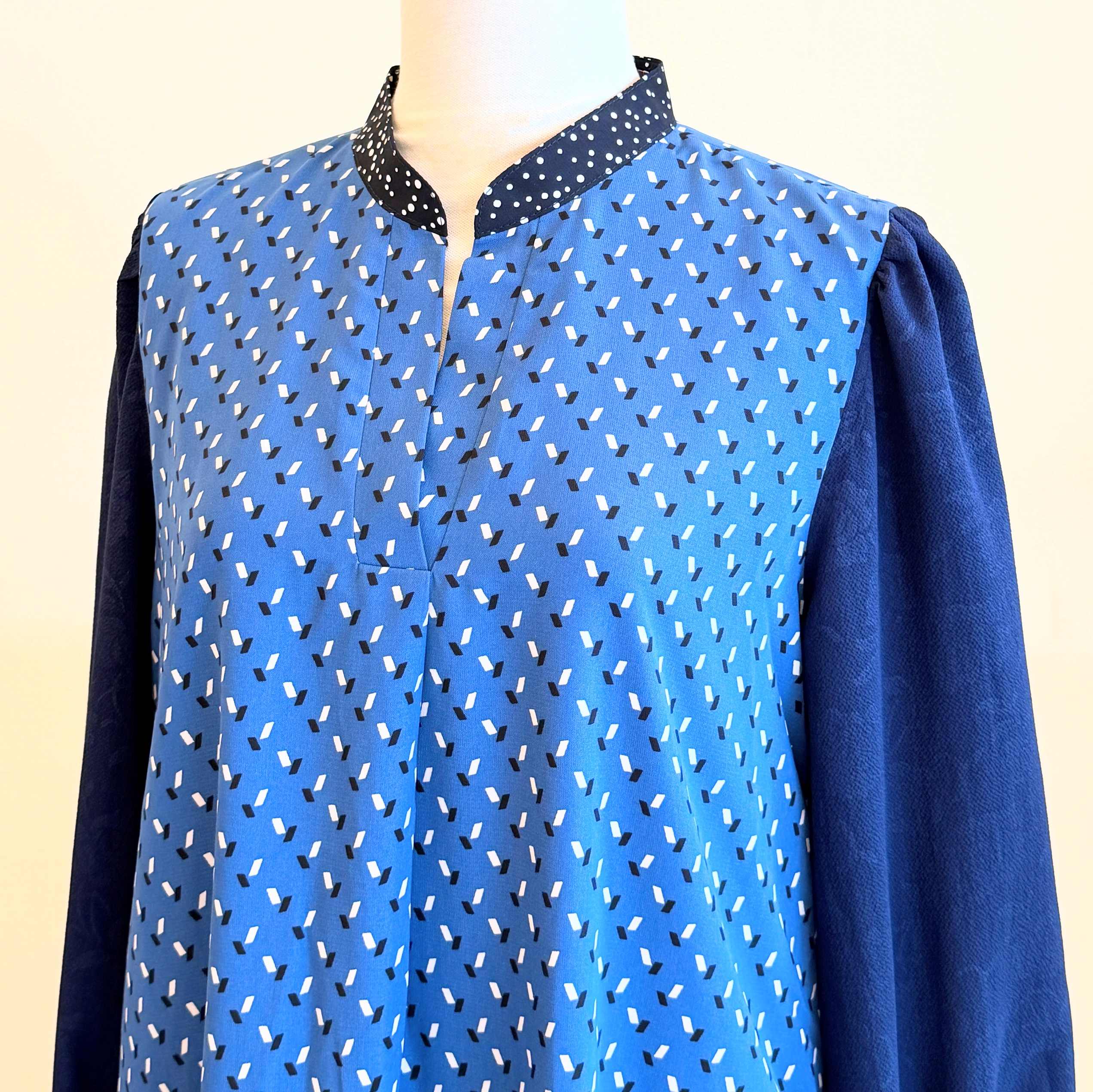 【OP-9-N】幾何学ブルー