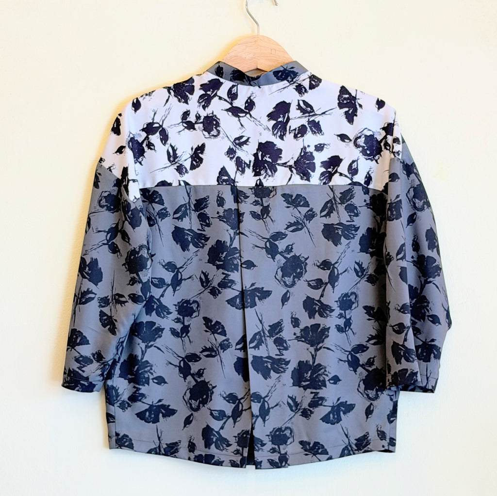【B-21LS-R】カーキ花柄