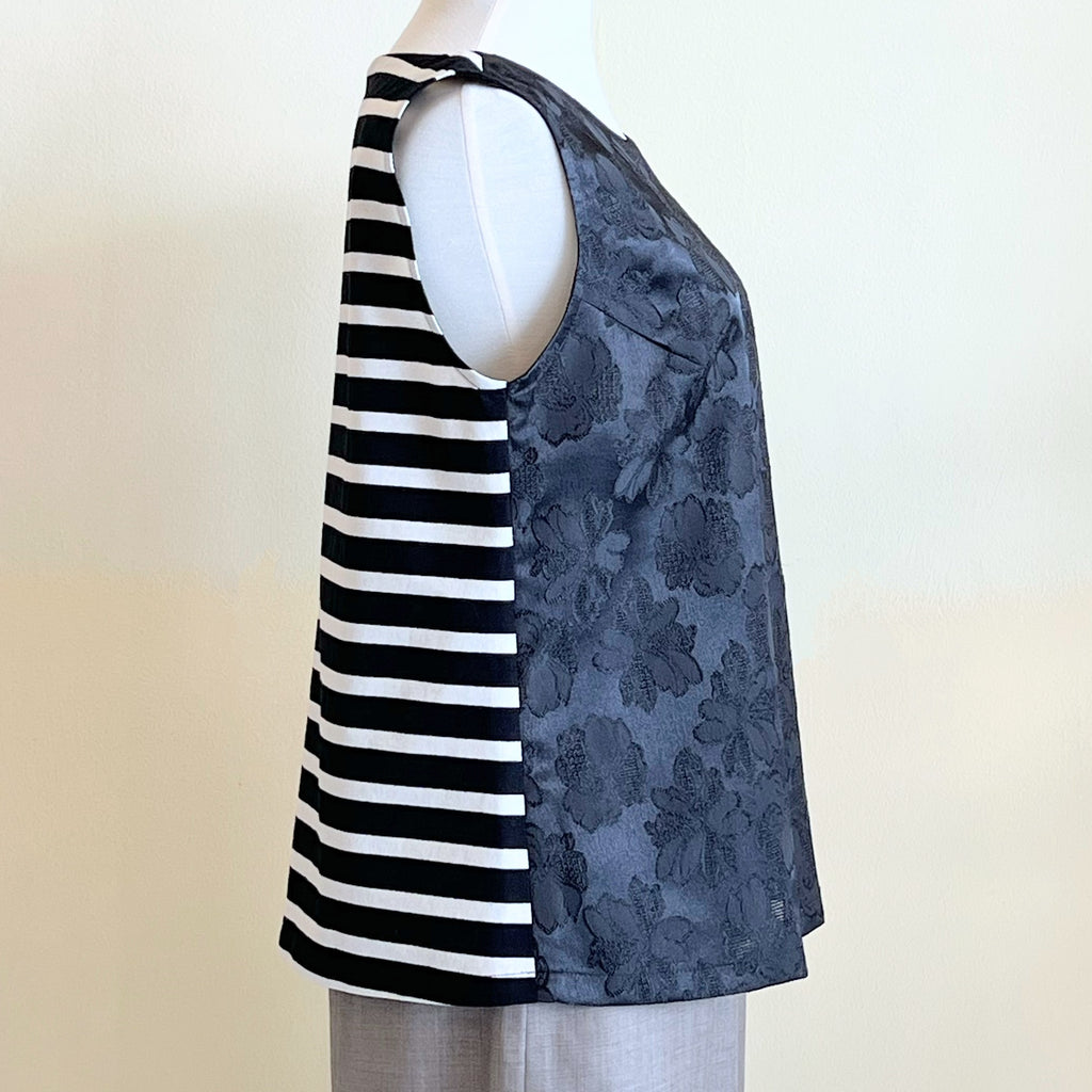 【B-8NS】フラワー×ストライプ