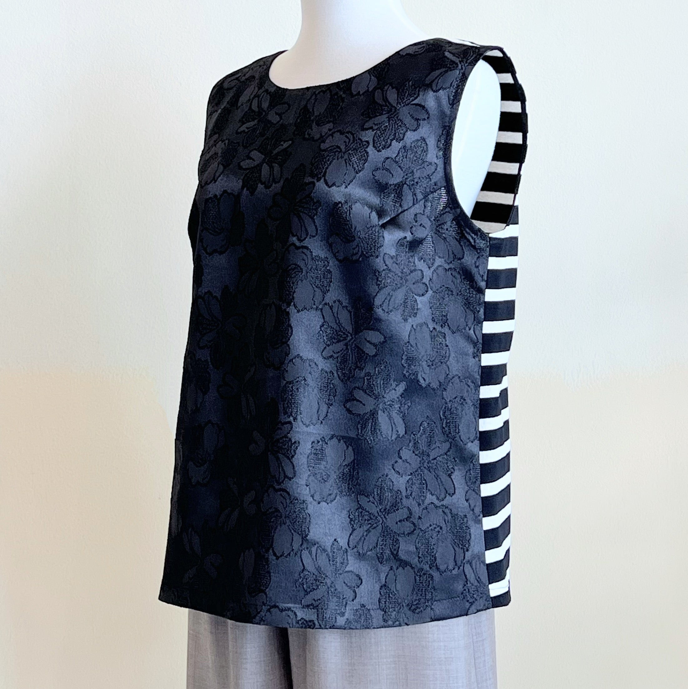 【B-8NS】フラワー×ストライプ