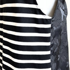 【B-8NS】フラワー×ストライプ